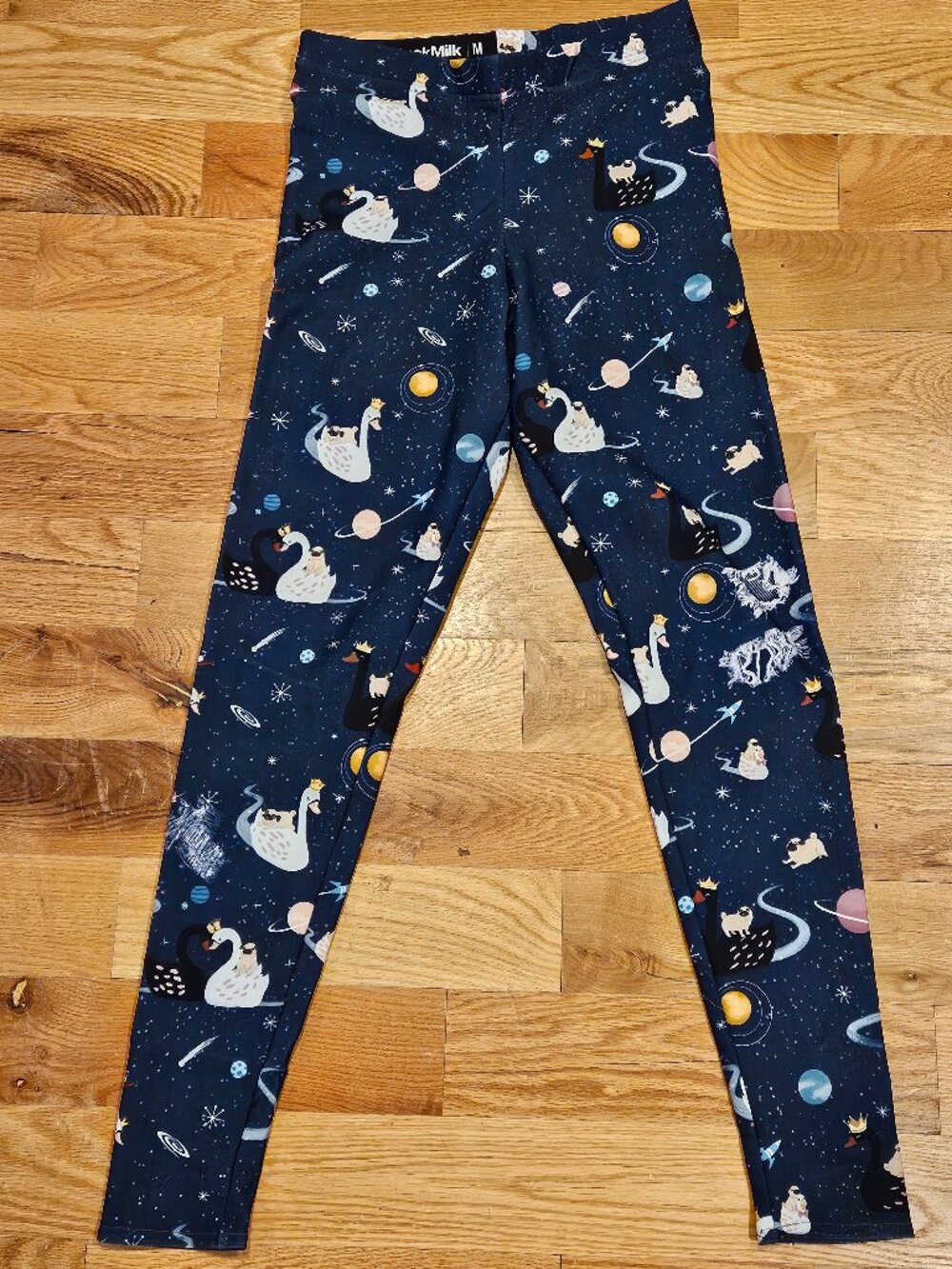 Blackmilk Pugs on a Swan Toasties